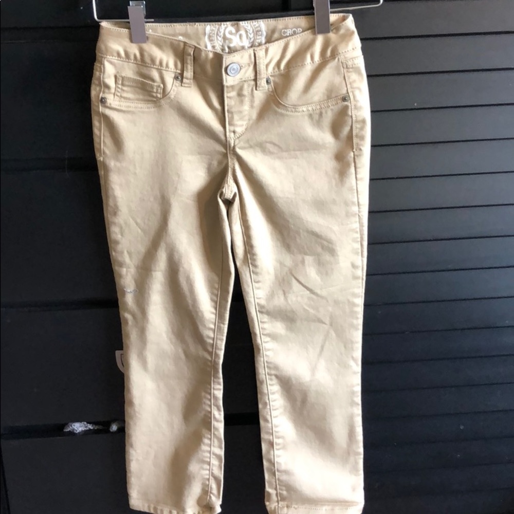 Khaki Pants Crop Length